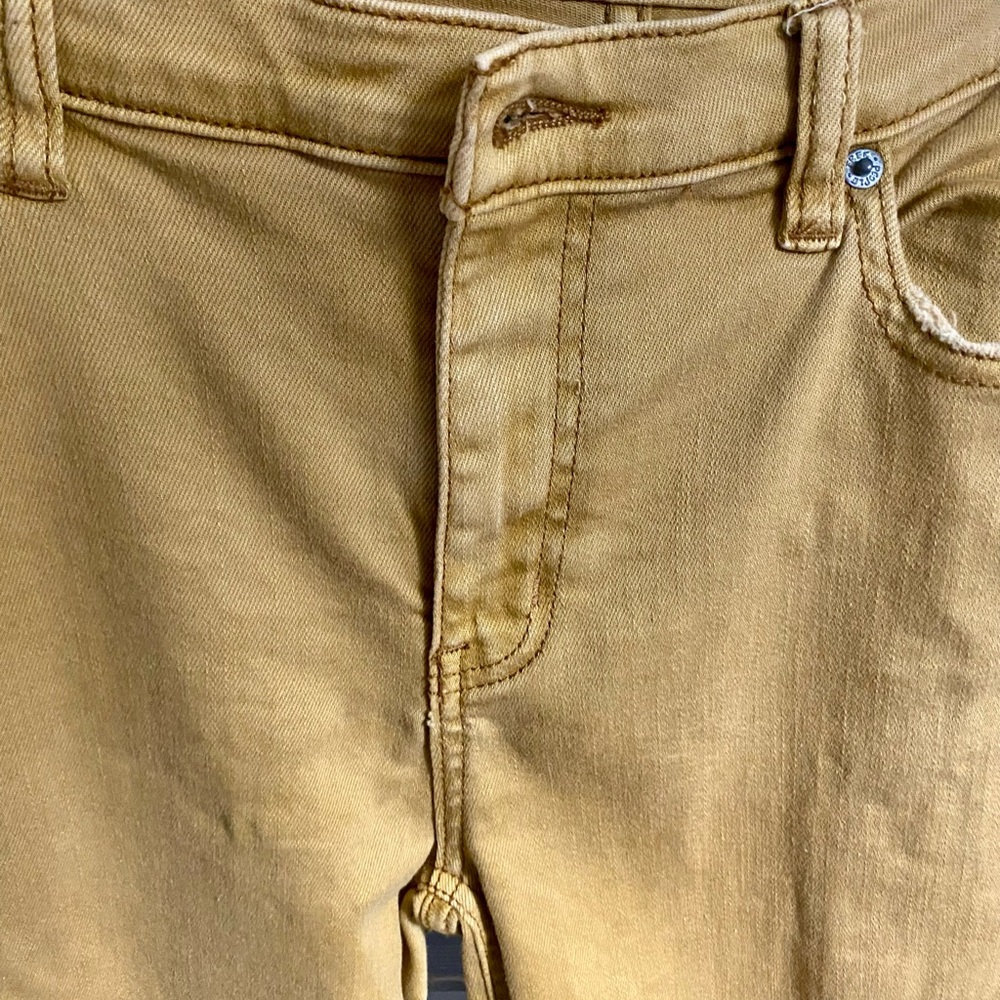 Free People Tan Denim Pants
